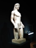 Kouros (Youth); Greek, c. 520 BCE, found in a sanctuary to Apollo in Ptoon, Boeotia, in central Greece